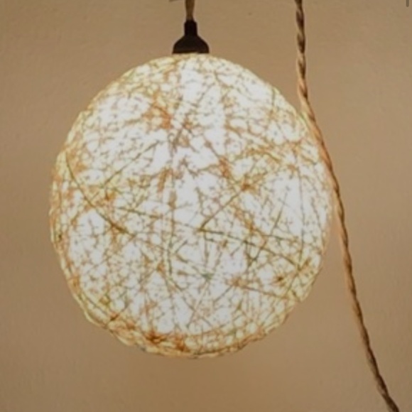 Handmade Hanging globe lamps just about any color you can think of just message - Picture 7 of 8